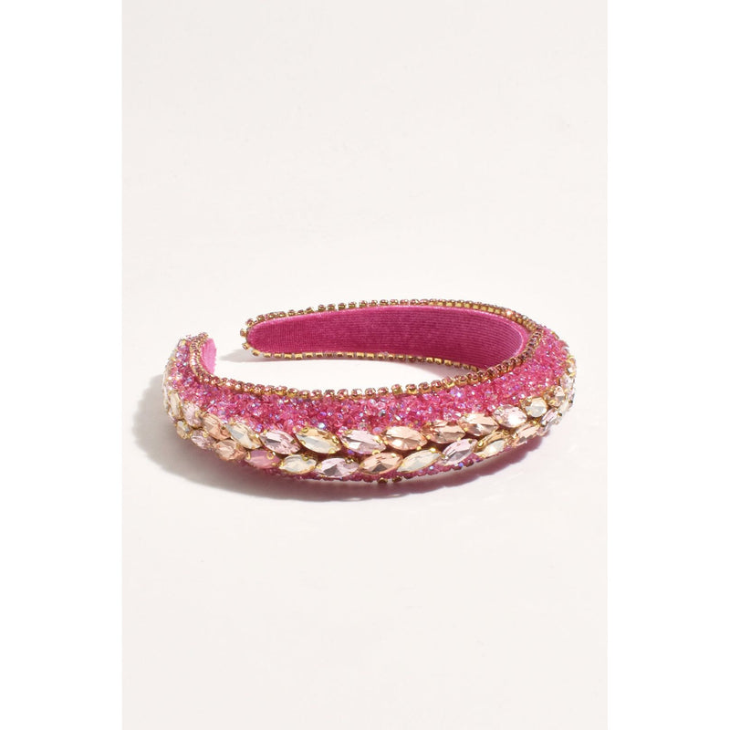Jewelled Event Headband Pink