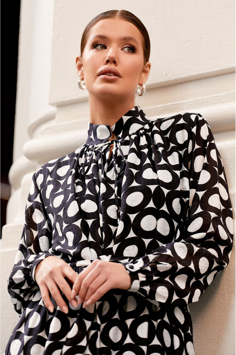 Rory Dress Black Print