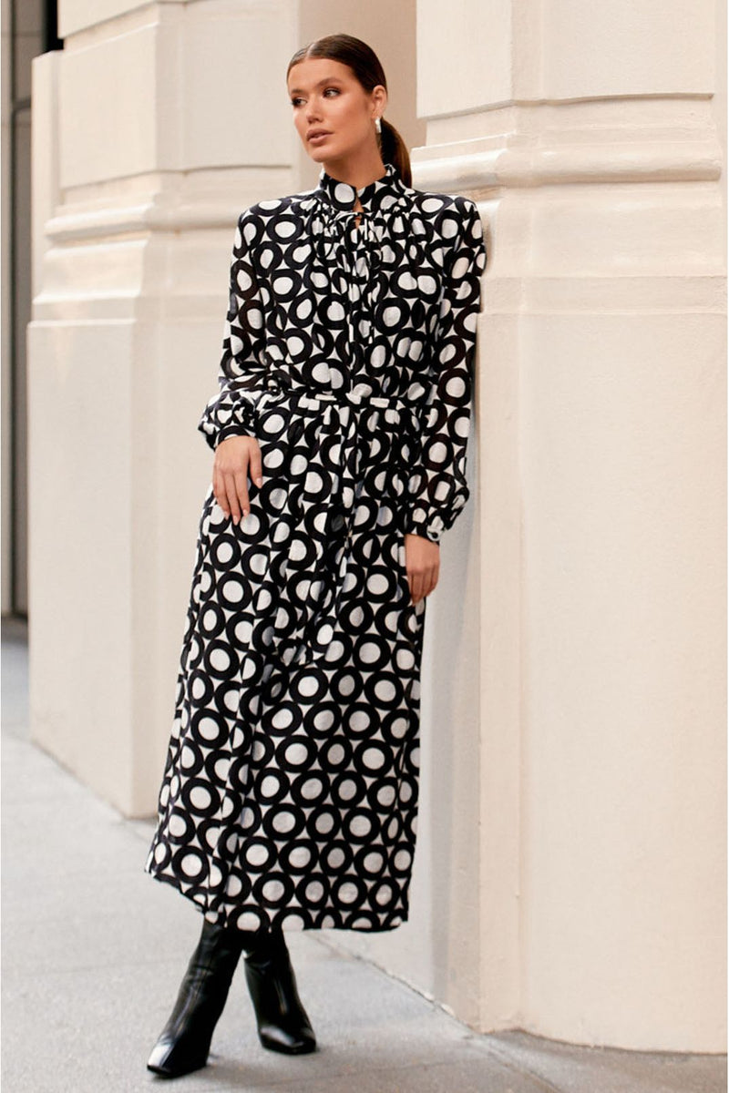 Rory Dress Black Print