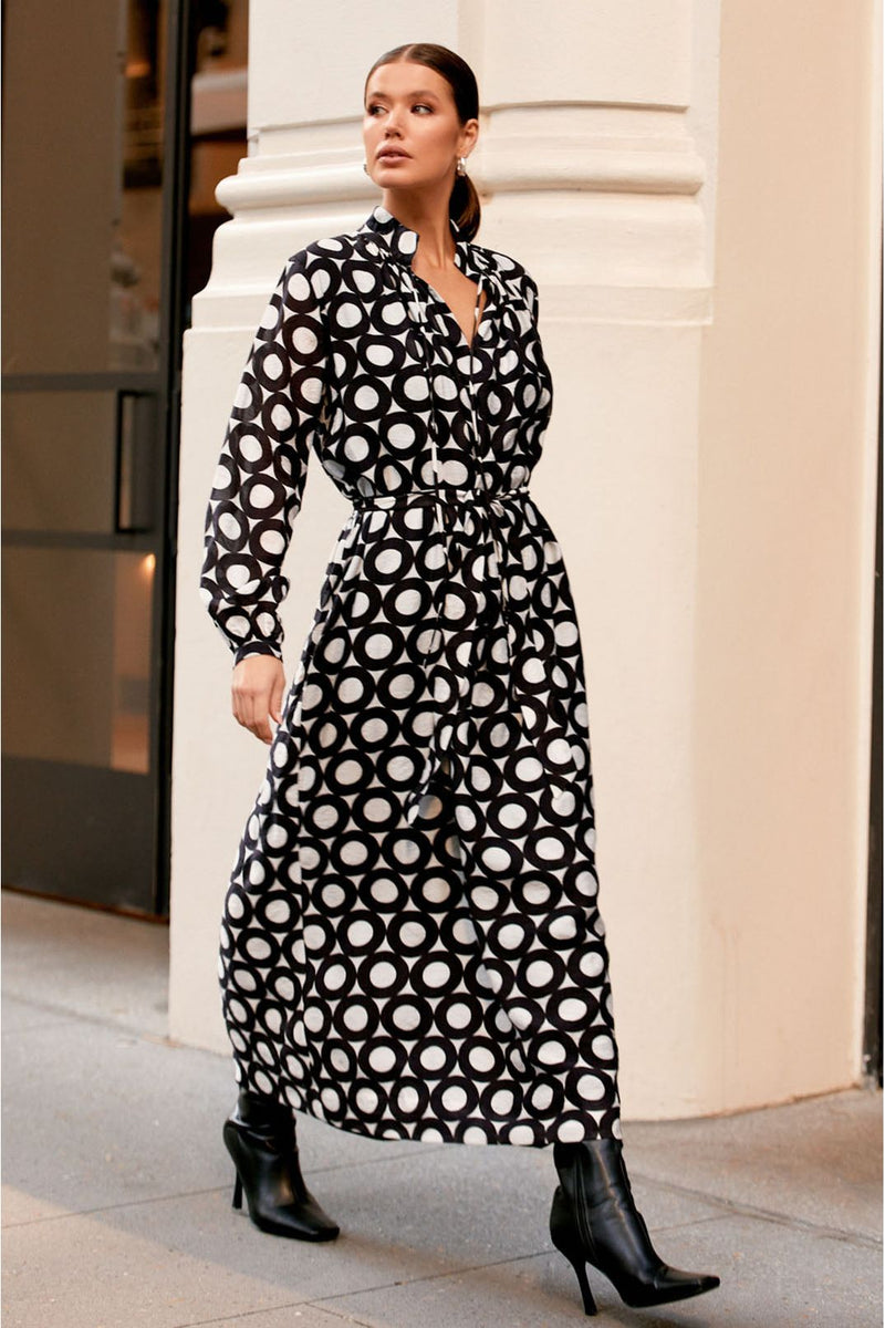Rory Dress Black Print
