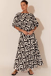 Lena Skirt Geo Print