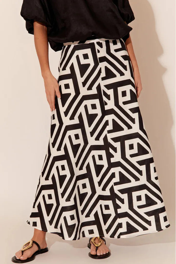 Lena Skirt Geo Print