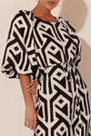 Annora Dress Geo Print