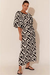 Annora Dress Geo Print