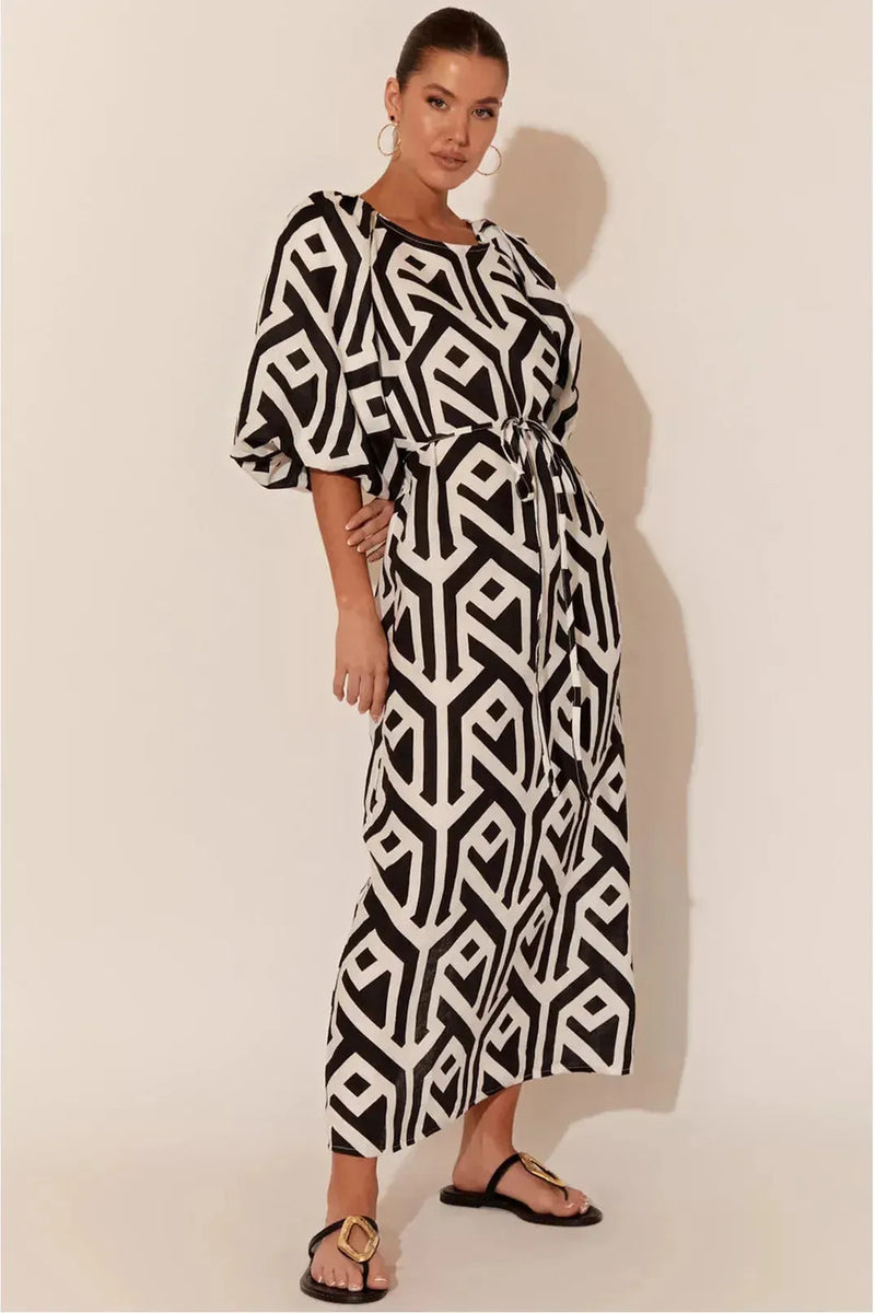 Annora Dress Geo Print
