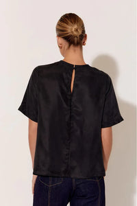 Arden Cupro Top Black
