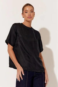 Arden Cupro Top Black