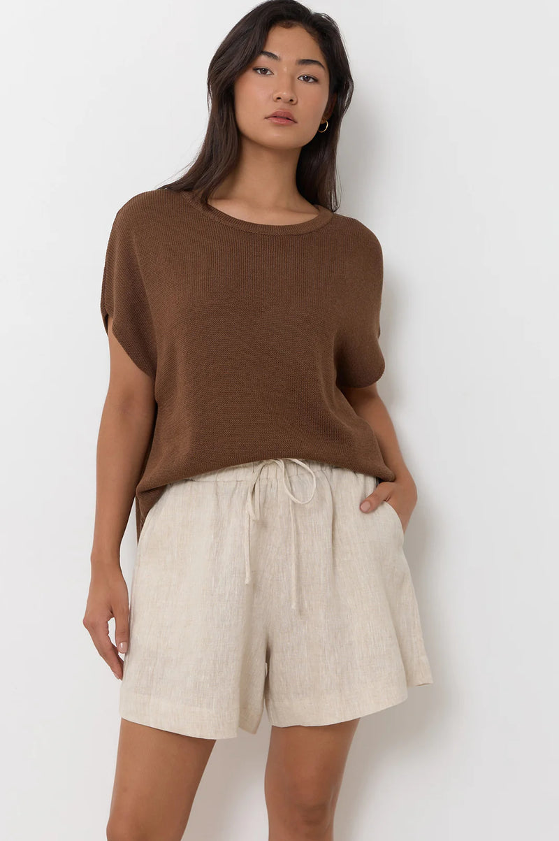 Helene Knit Top Chocolate