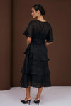 Alana Ramie Midi Dress Black