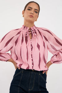 Opal San Lorenzo Long Sleeve Top Print