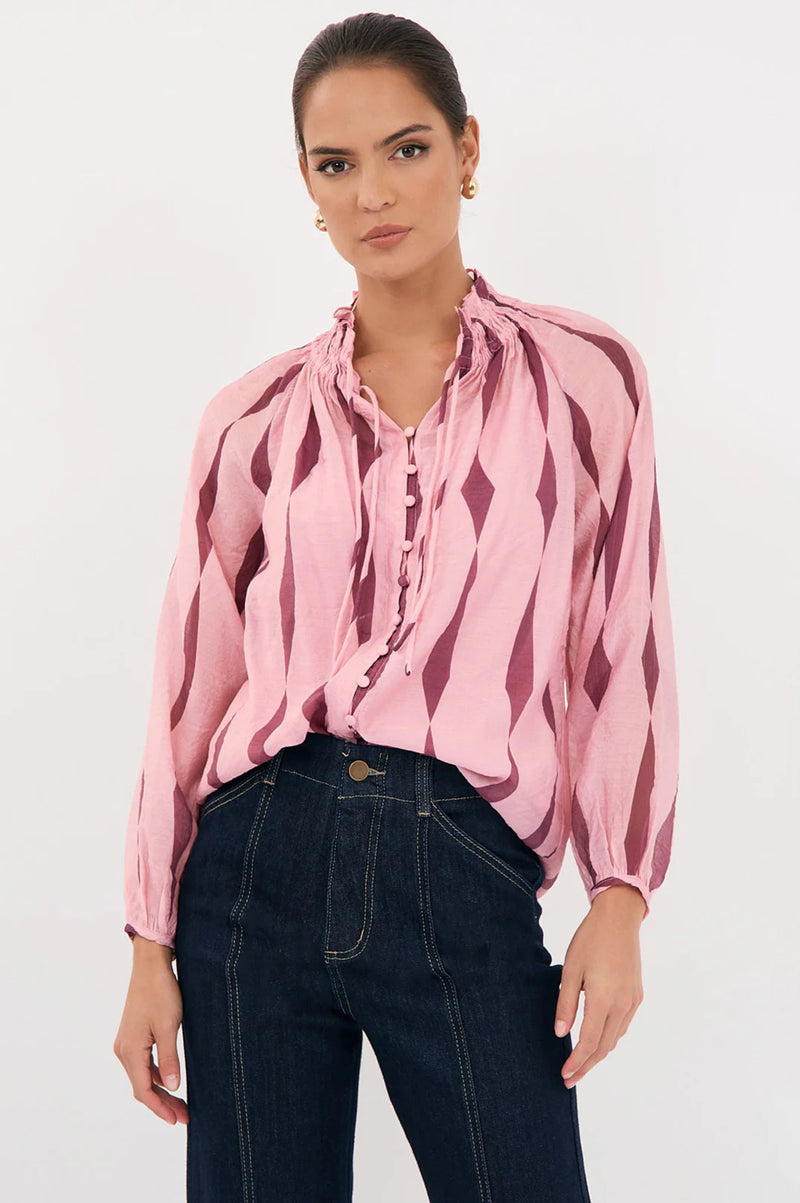 Opal San Lorenzo Long Sleeve Top Print
