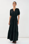 Violette Cupro Maxi Dress Black