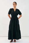 Violette Cupro Maxi Dress Black