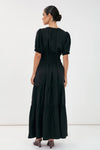 Violette Cupro Maxi Dress Black
