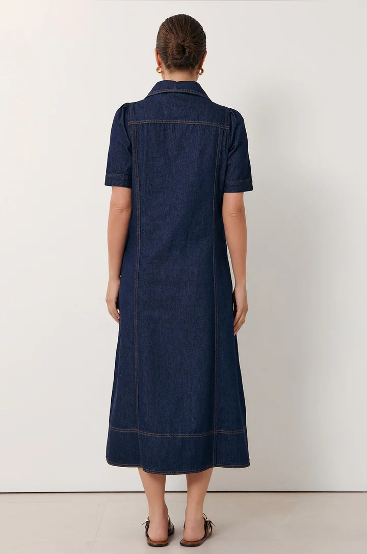 Ali Midi Denim Shirt Dress