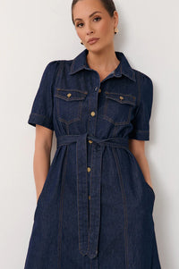 Ali Midi Denim Shirt Dress