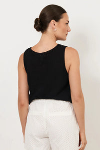 Beau Sleeveless Knit Top Black