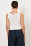 Beau Sleeveless Knit Top White