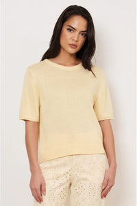 Lorelai Knit Top Butter Yellow