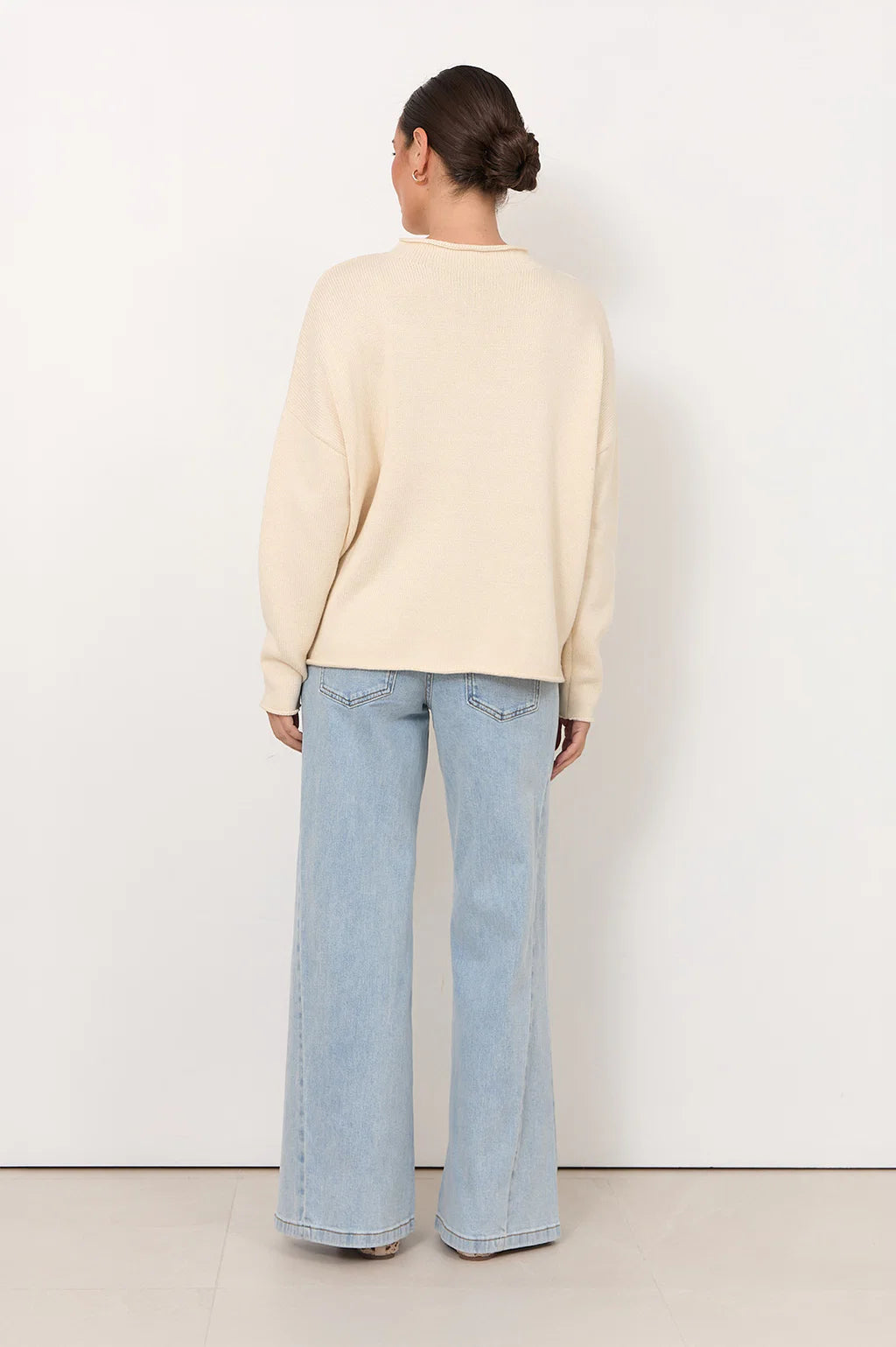 Lucille Long Sleeve Knit Jumper Cream