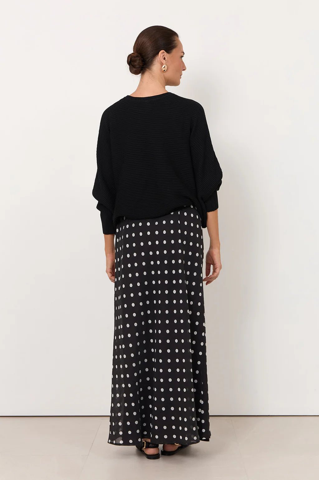 Mae Maxi Skirt Black Spot