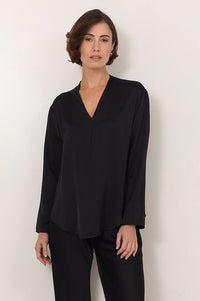 Sasha Long Sleeve Top Black