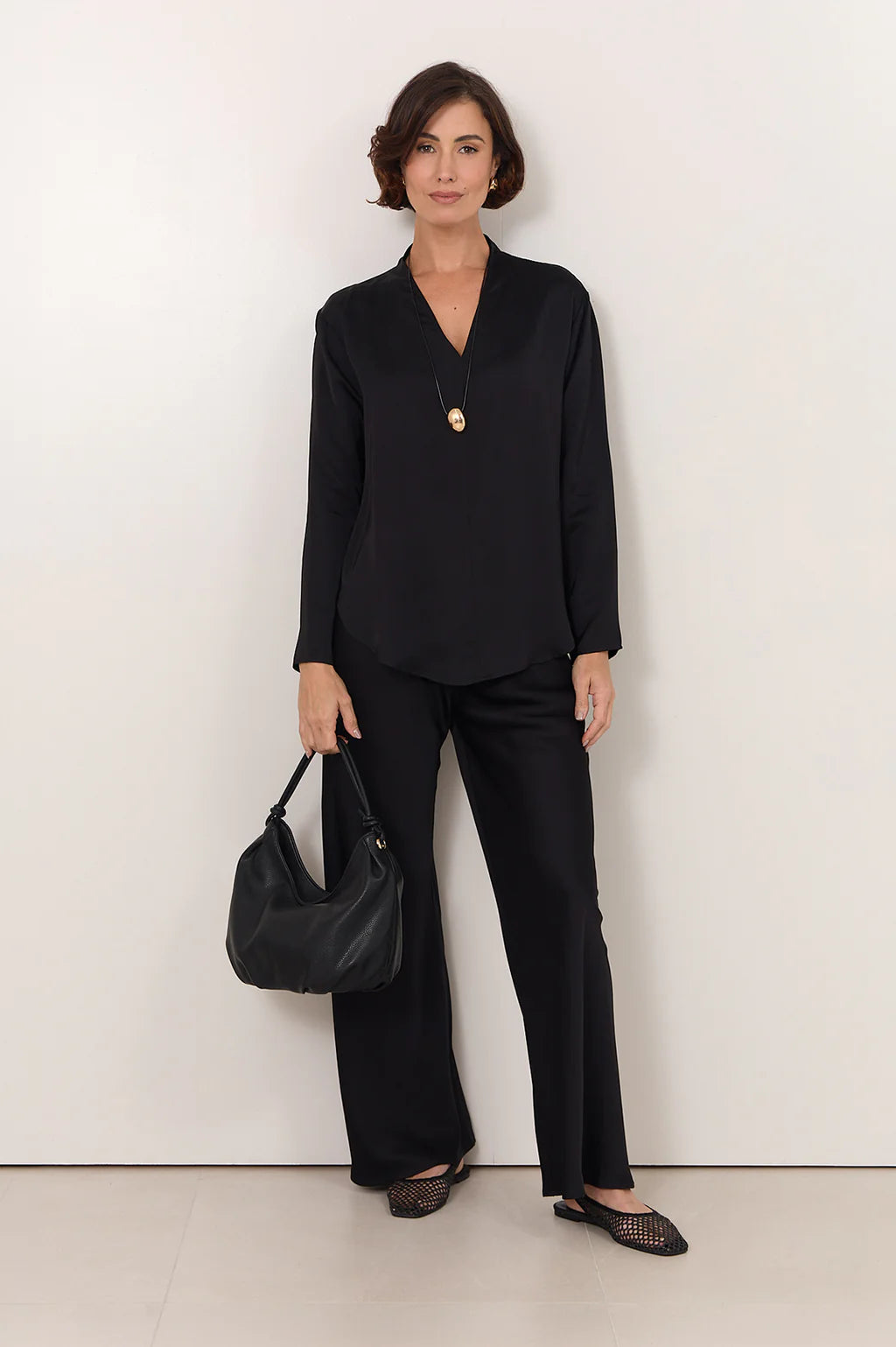 Sasha Long Sleeve Top Black