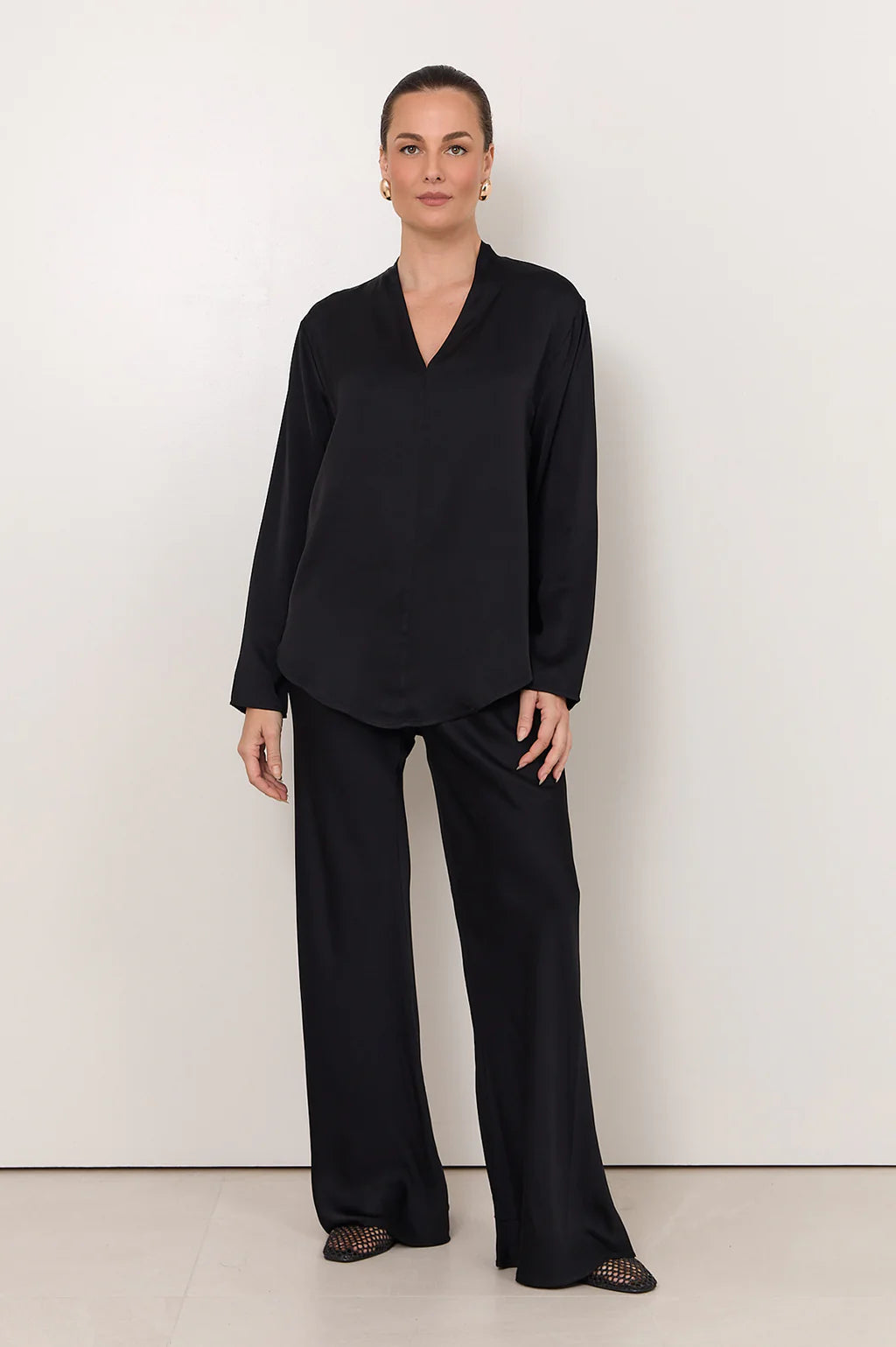 Sasha Long Sleeve Top Black
