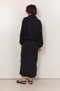 Jess Cupro Skirt Black