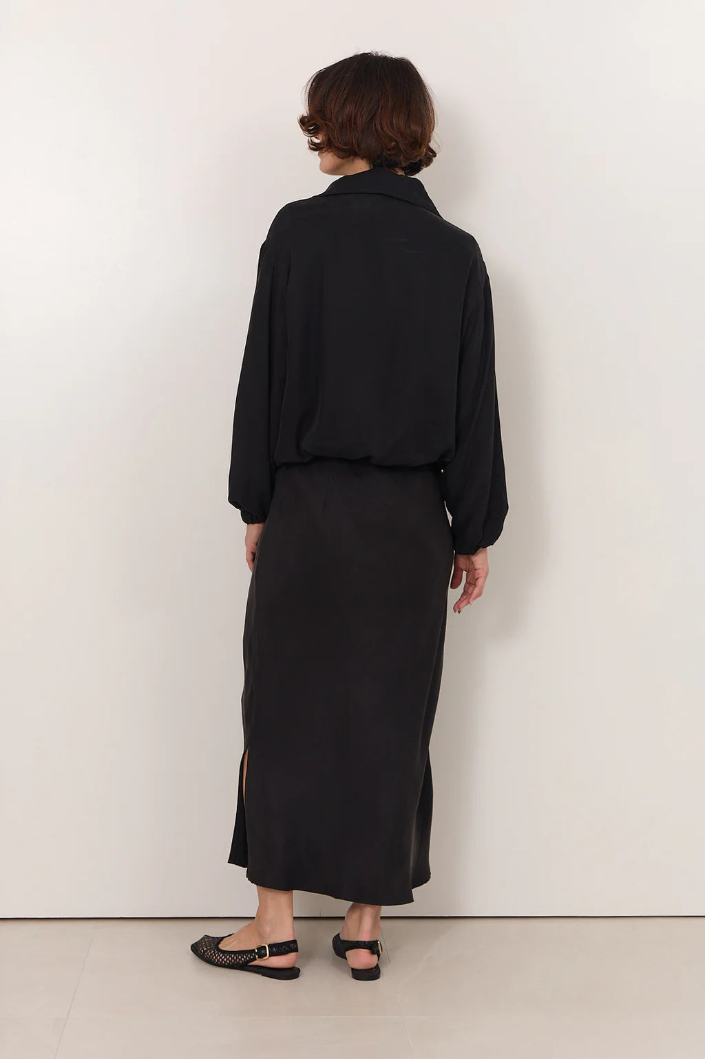 Jess Cupro Skirt Black