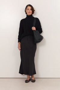 Jess Cupro Skirt Black