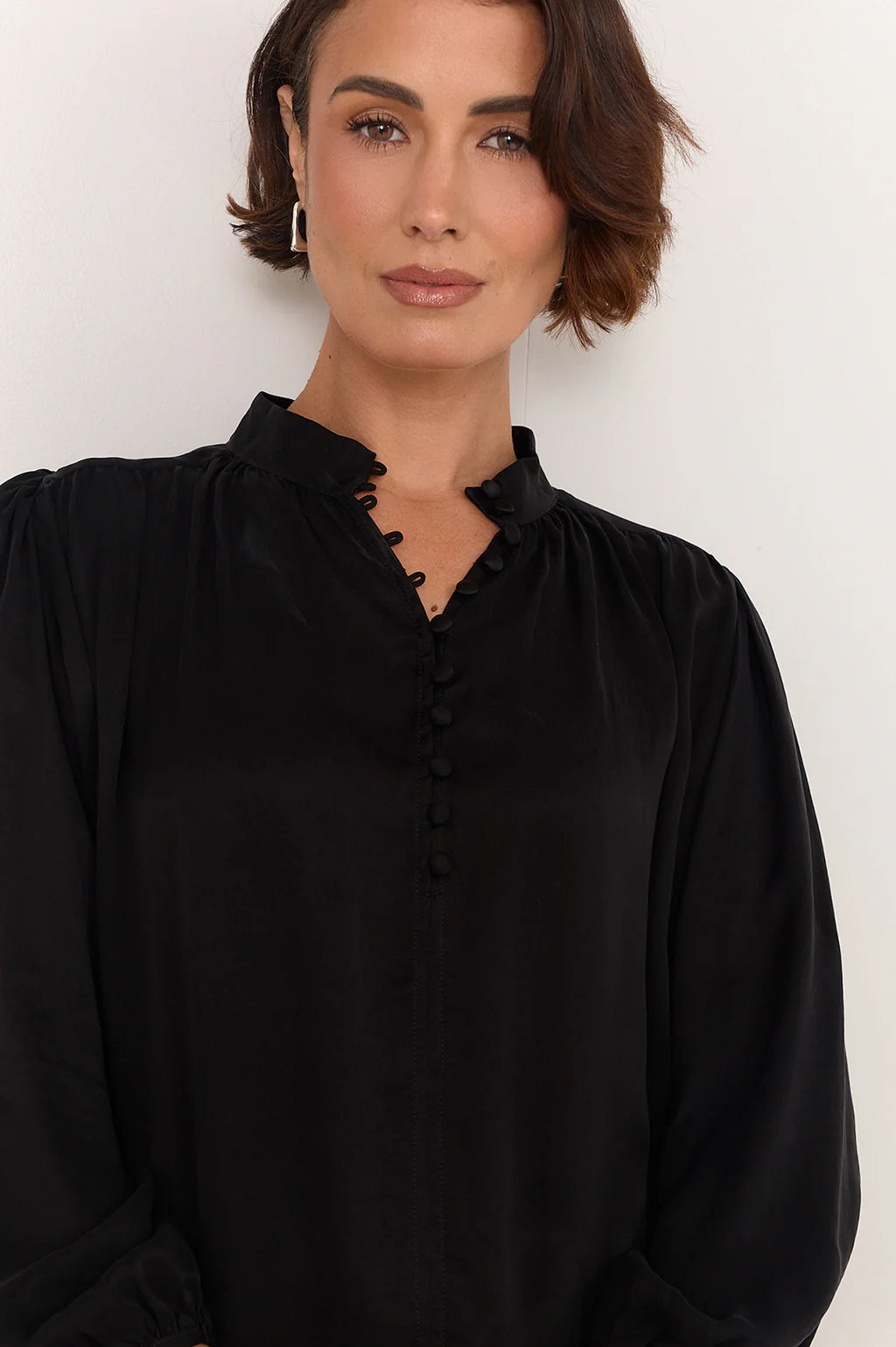 Tinsley Cupro Top Black