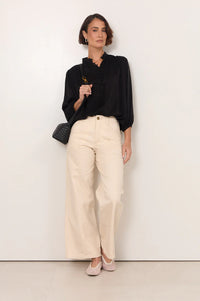 Tinsley Cupro Top Black