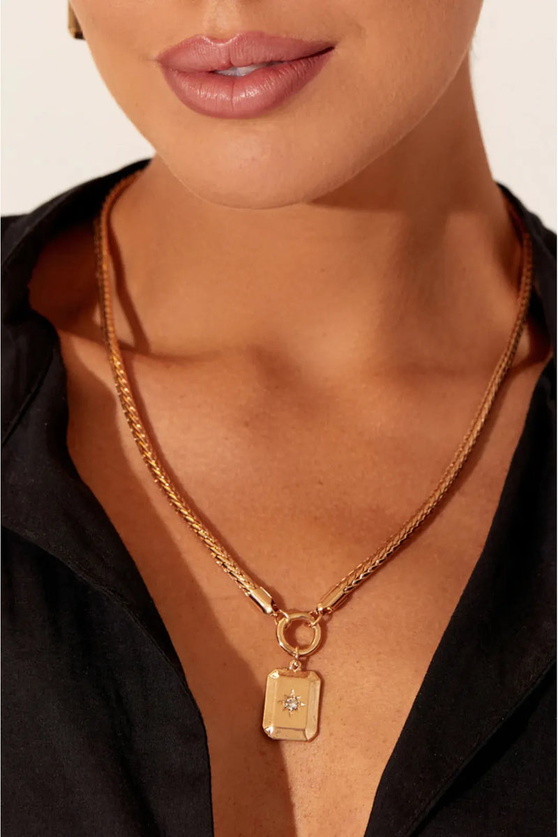Star Charm Rope Necklace Gold
