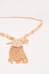Long Boho Tassel Necklace Camel