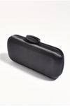 Claudette Satin Clutch Black