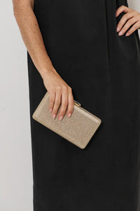 Desere Diamante Clutch Gold