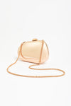 Abstract Curved Clutch Gold