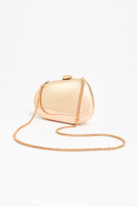 Abstract Curved Clutch Gold