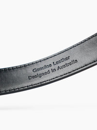Greta Thin Genuine Leather Belt Brown