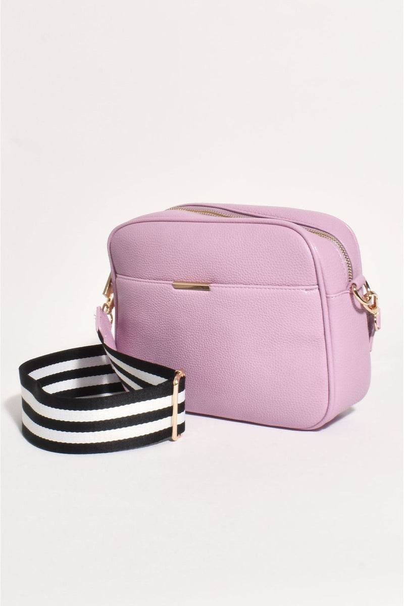 Bianca Web Pocket Camera Bag Purple/Stripe