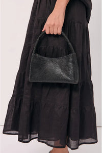 Astrid Handle Diamante Mini Bag Black
