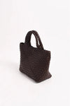 Lilah Woven Mini Tote Chocolate
