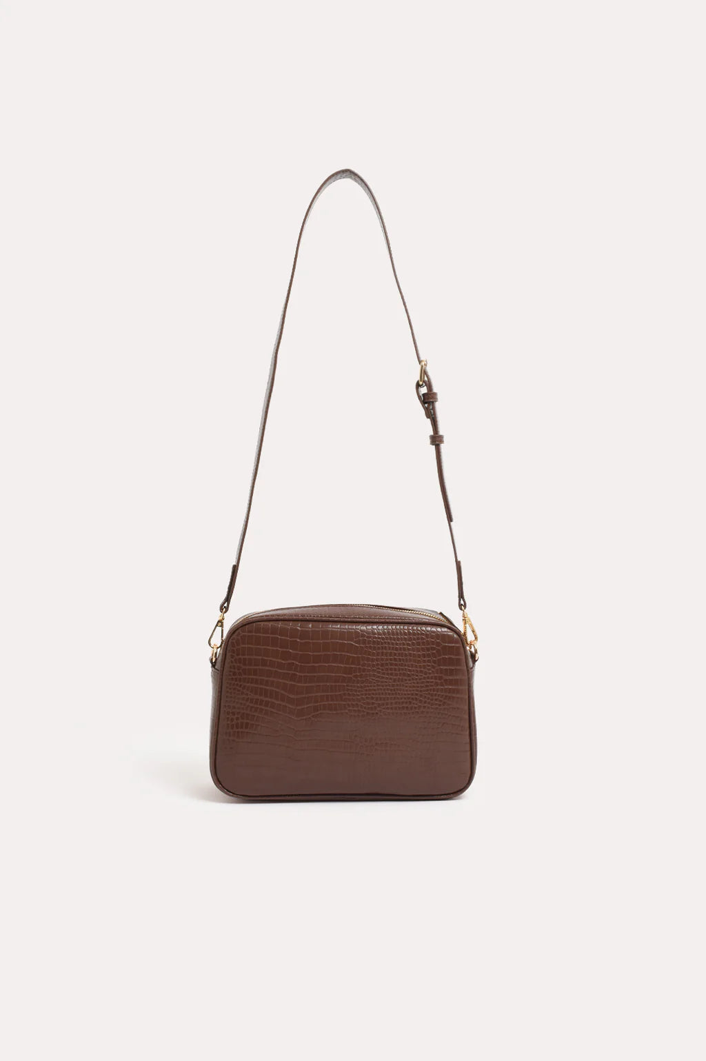 Charli Croc Camera Bag Chocolate