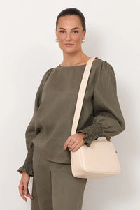 Charli Croc Camera Bag Nude