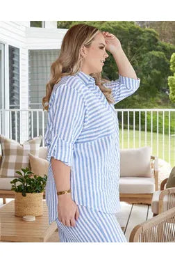 Alice Shirt Blue/White