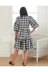 Ameera Dress Black/White