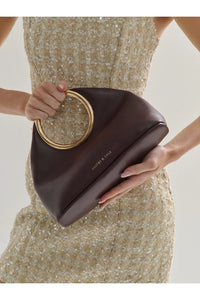 Hailey Statement Handle Bag Burgundy
