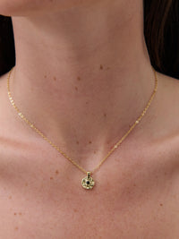 Onyx Gemstone 18K Gold Plated Necklace