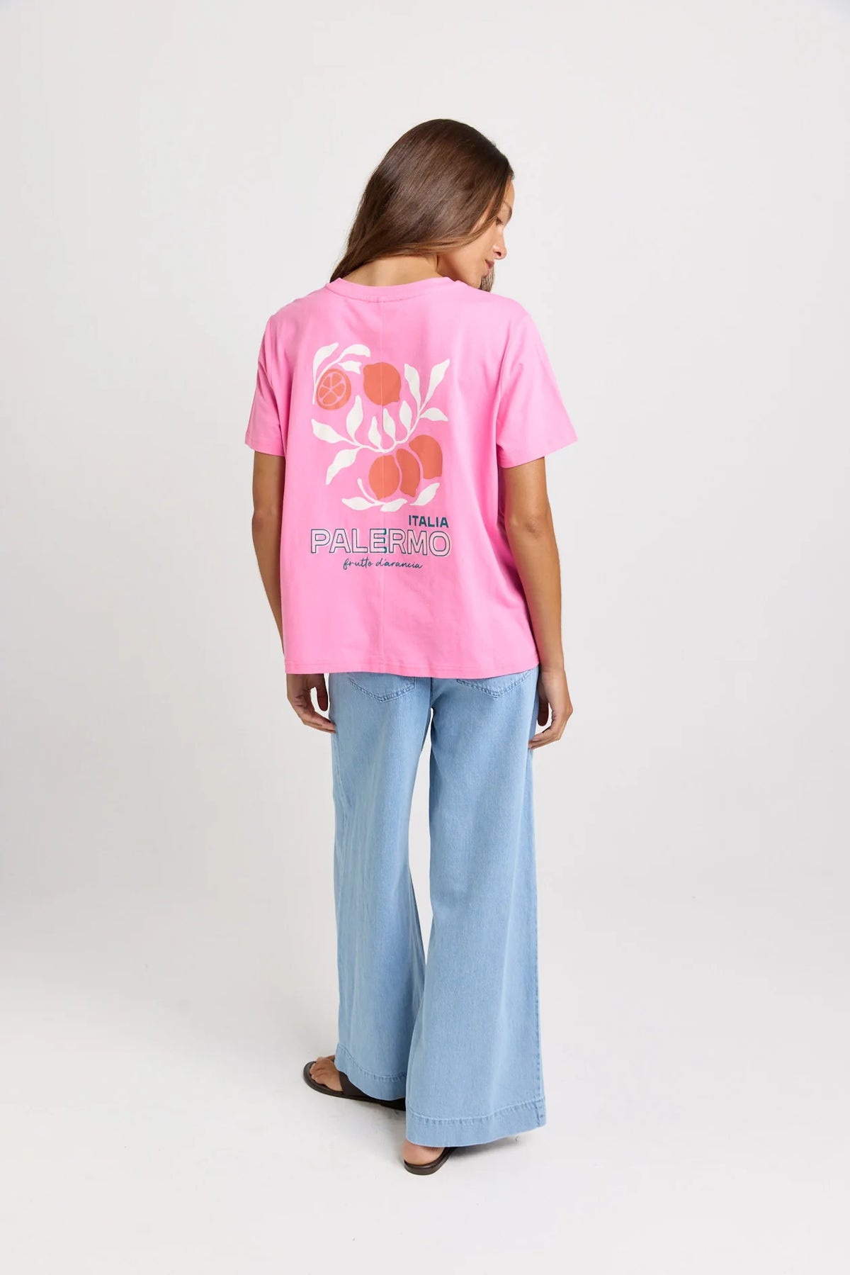 Ellia Print Tee Pink